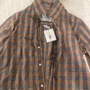 Frank & Eileen Barry plaid shirt